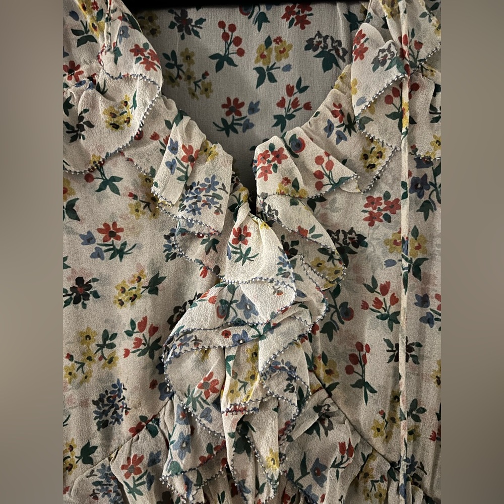 Doên Saffron Dress in Bouquet Size Small - Picture 3 of 7